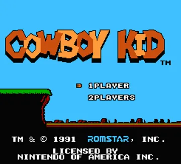 Cowboy Kid (USA) screen shot title